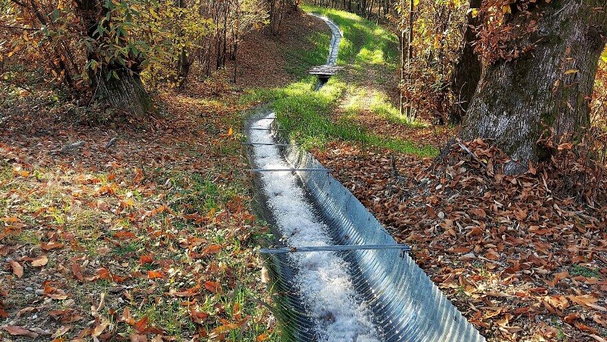 Raccolta acque frana Pian Camuno